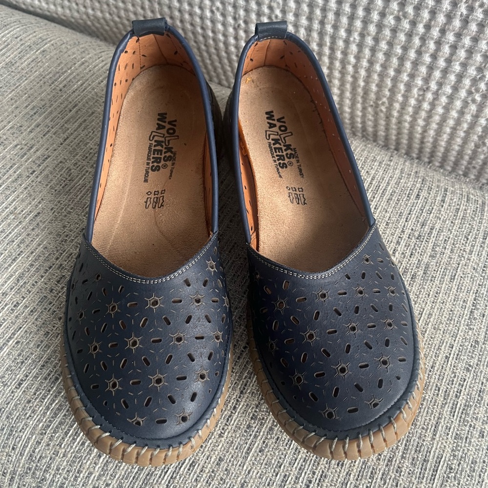 Volks Walkers, The Phoebe Navy Blue Women's Loafers